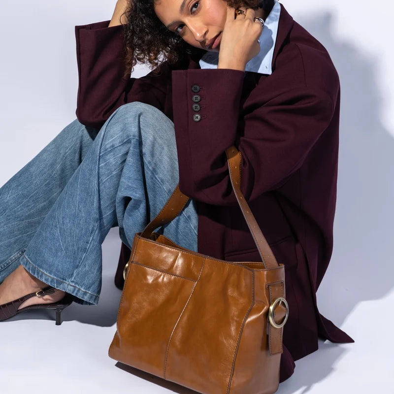 Render Shoulder Bag, HOBO (Truffle)