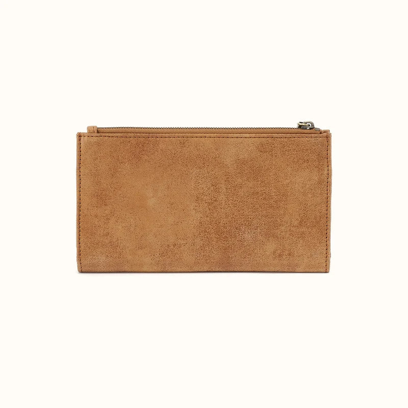 Jill Large Bifold Wallet, HOBO (Whiskey)