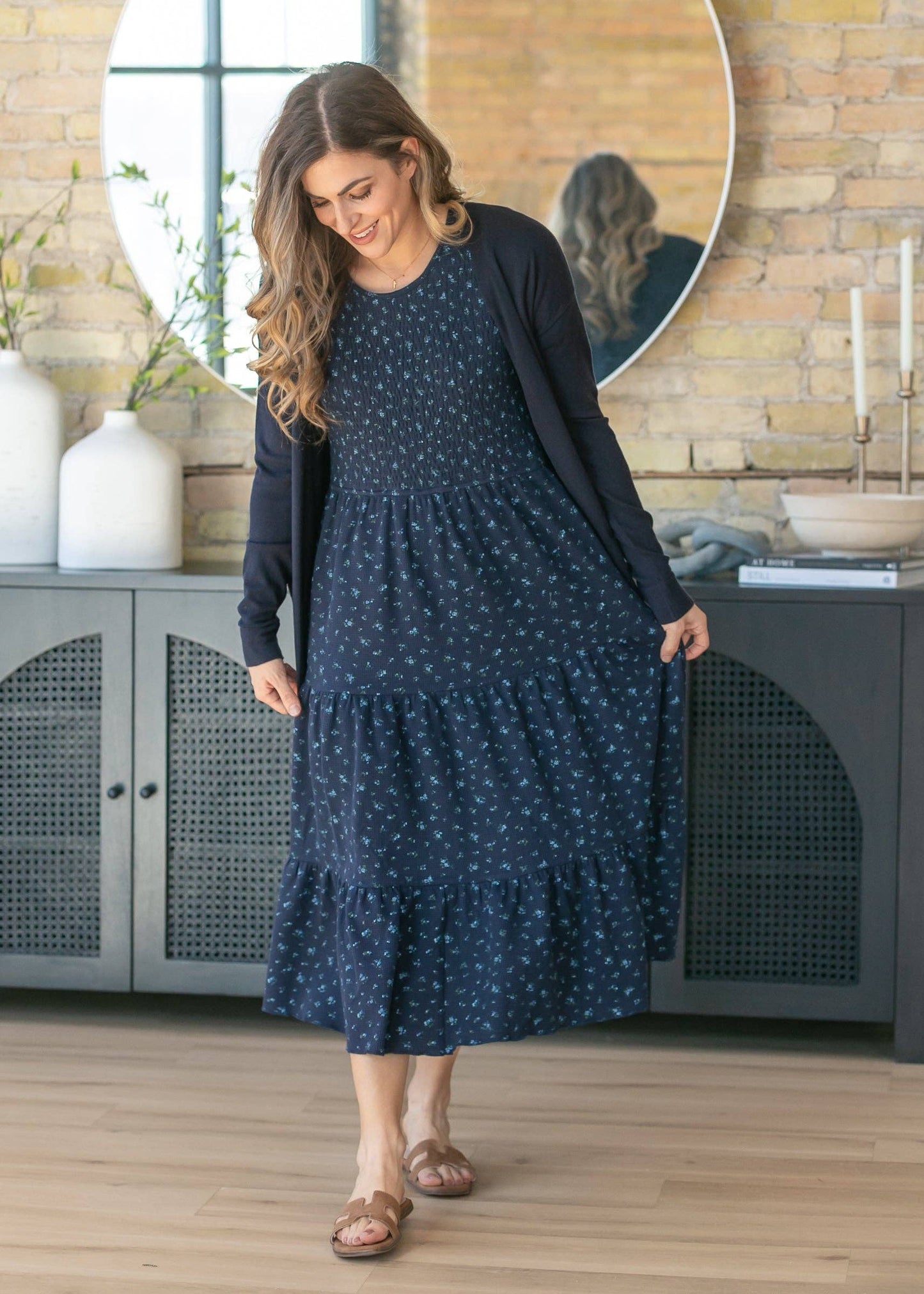 The Penelope (Navy Floral)