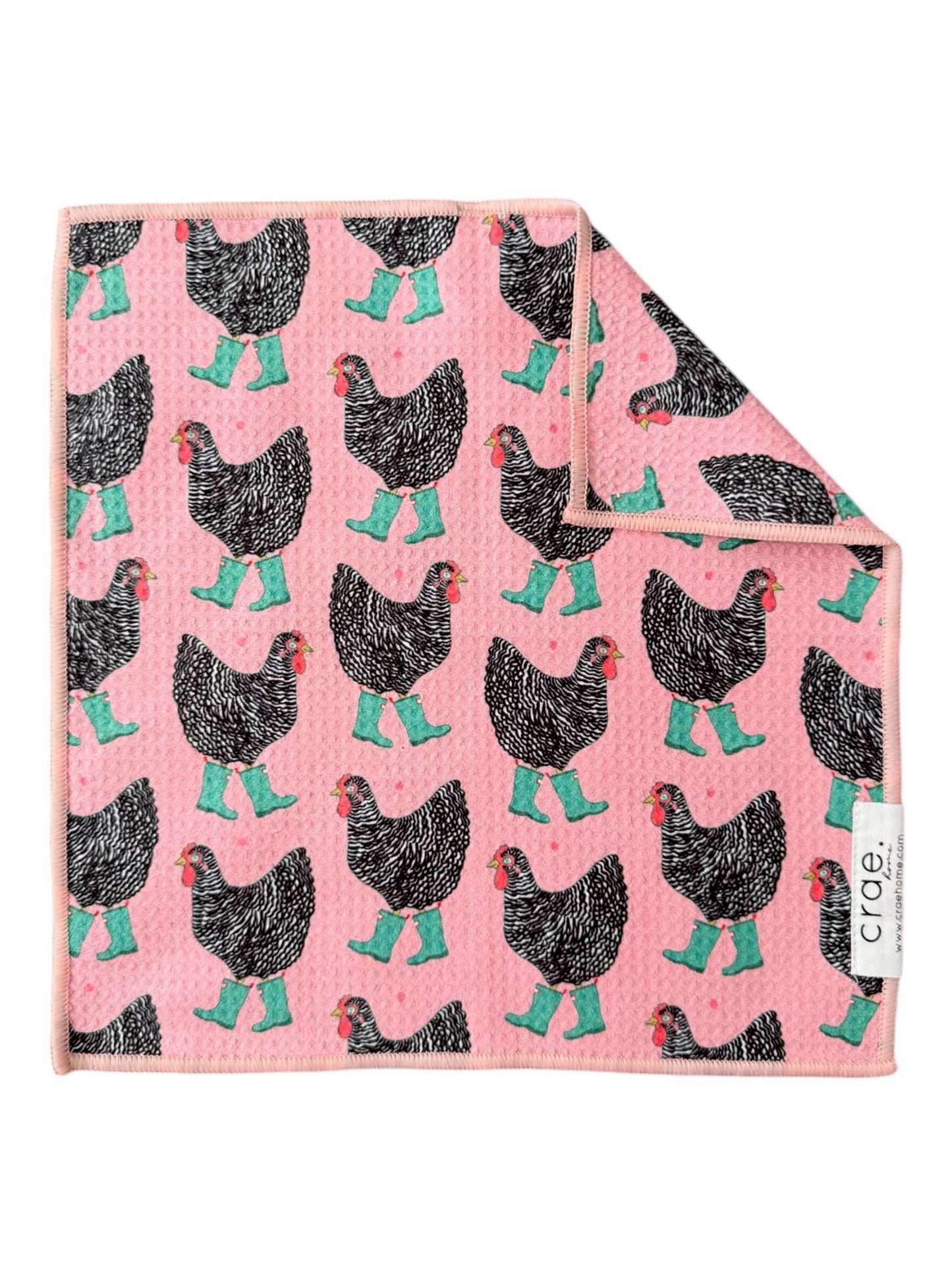Chick In Boots: Double-Sided Washcloth
