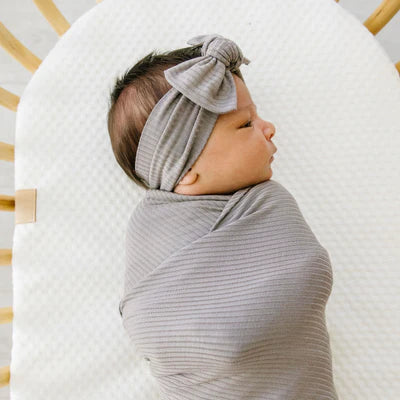 The Beau Ribbed Swaddle Blanket