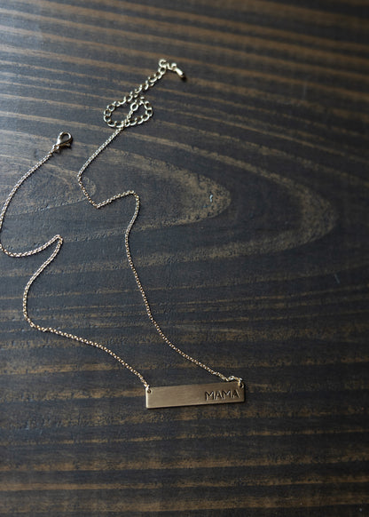 Mama Bar Necklace