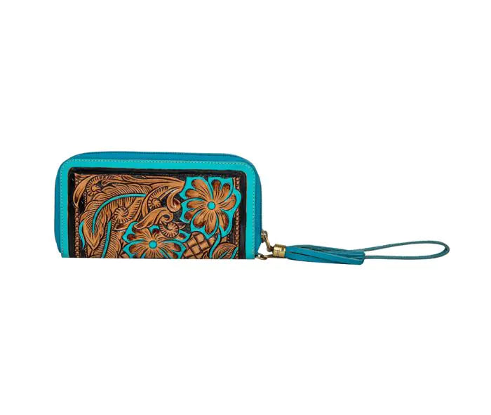 Creek Blossom Hand Tooled Myra Wallet