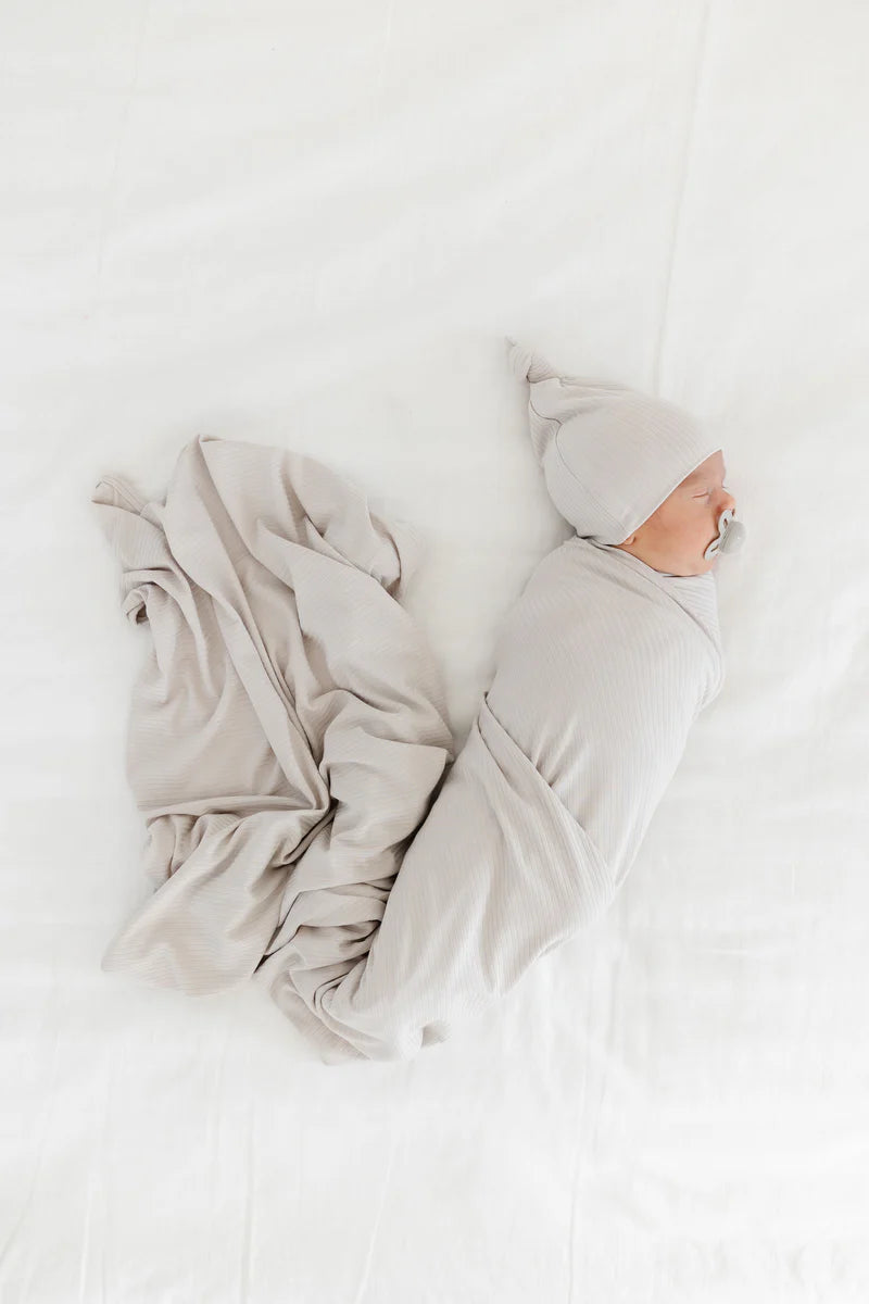 The Adrian Ribbed Swaddle (Lou Lou & Co)