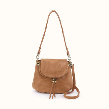 Fern Zip-Flap Crossbody, HOBO (Whiskey)