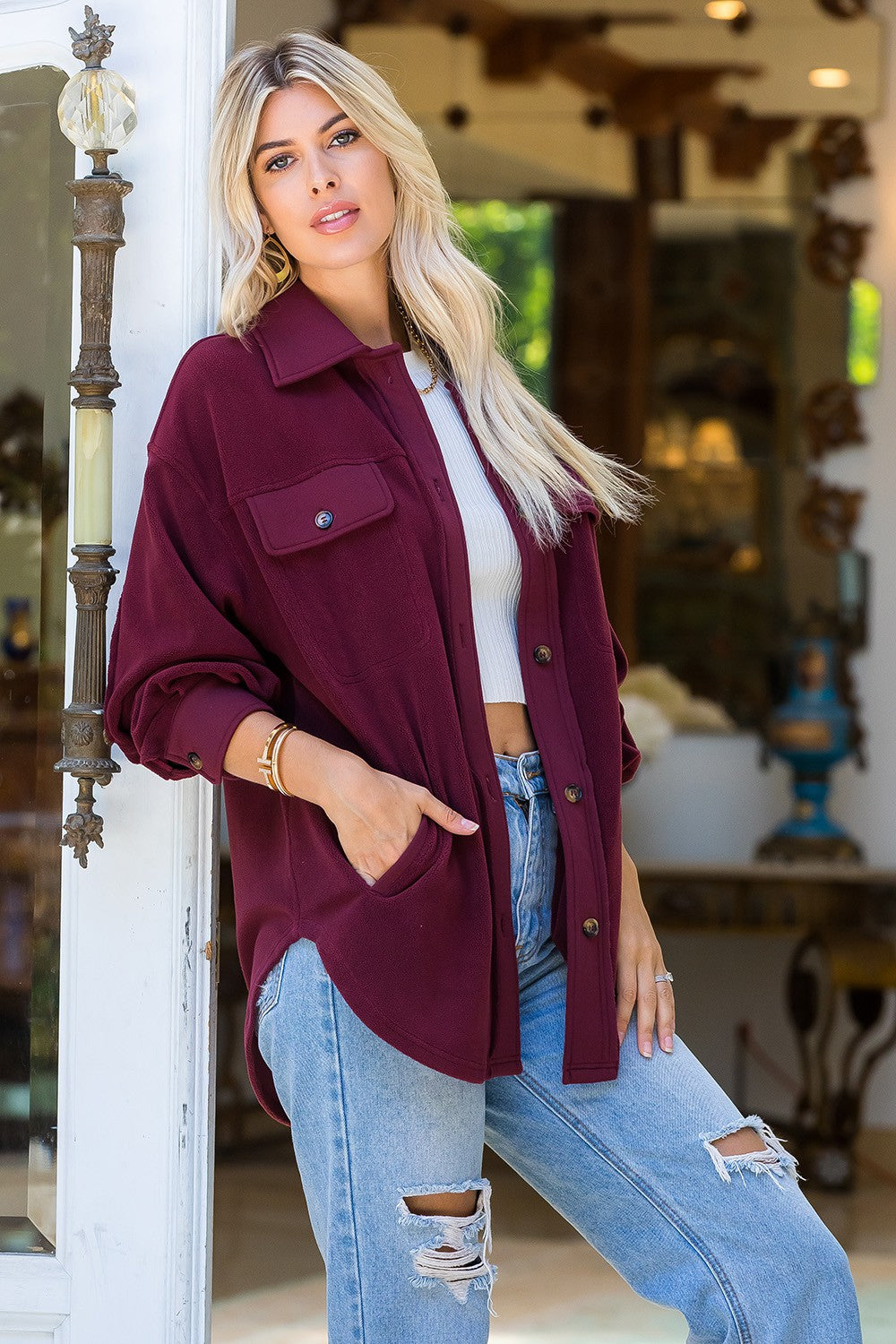 The Samantha (Burgandy)