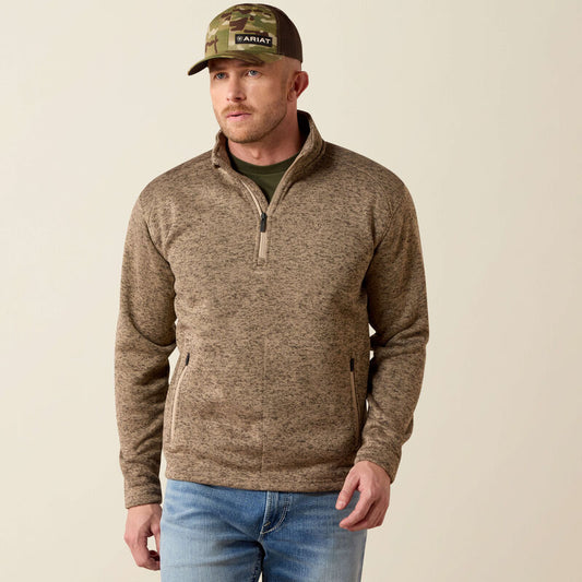 The Caldwell 1/4 Zip, ARIAT (Tan)