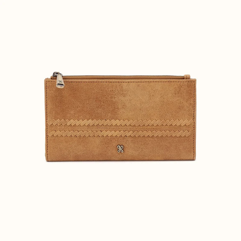 Jill Large Bifold Wallet, HOBO (Whiskey)