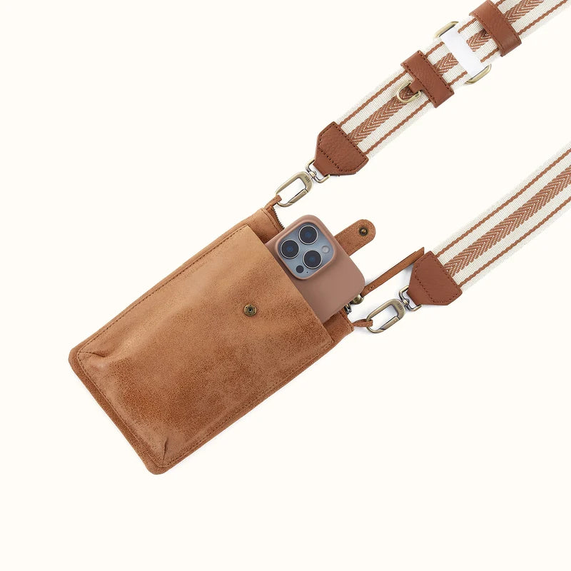 Cass Phone Crossbody, HOBO (Whiskey)