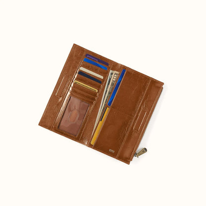 Jill Large Bifold Wallet, HOBO (Truffle)