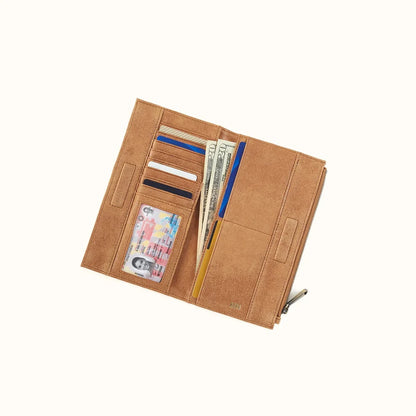 Jill Large Bifold Wallet, HOBO (Whiskey)
