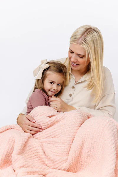 Chenille Blanket (Blush Pink)