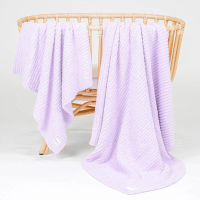 Chenille Blanket (Lilac)