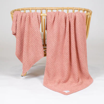 Chenille Blanket (Rose)