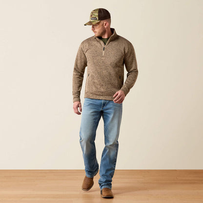 The Caldwell 1/4 Zip, ARIAT (Tan)