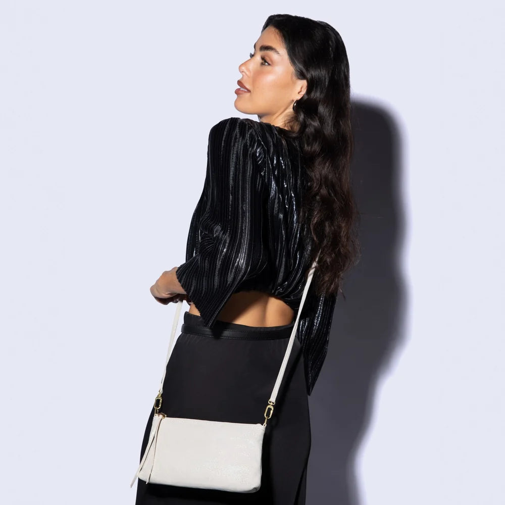 Darcy Crossbody, HOBO (Sand Shimmer)