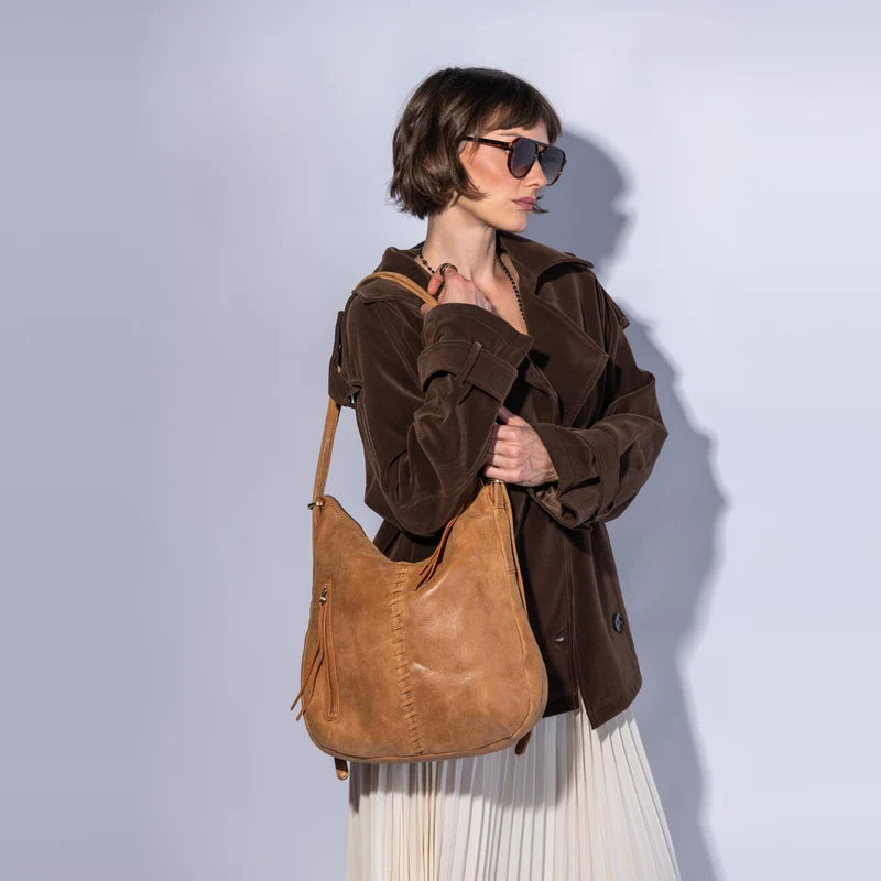 Merrin Convertible Backpack, HOBO (Whiskey)
