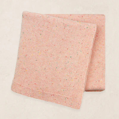 Heirloom Knit Blanket (Petal Speckle)