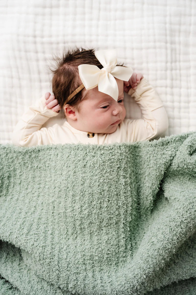 Chenille Blanket (Sage)