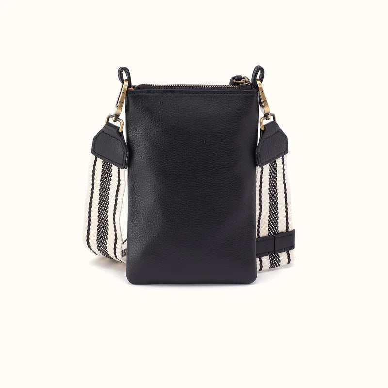 Cass Phone Crossbody, HOBO (Black)