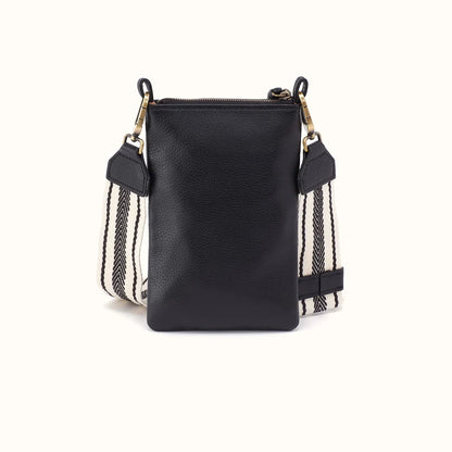 Cass Phone Crossbody, HOBO (Black)