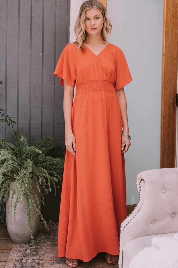 The Fern (Orange-Coral)