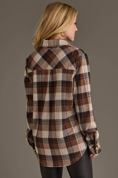 The Lisa (Brown, Black & Cream Plaid)