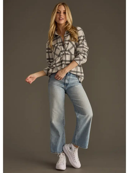 The Lisa (Lt. Gray & Charcoal Plaid)