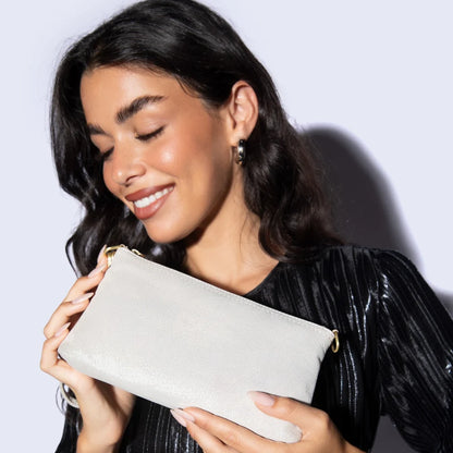 Darcy Crossbody, HOBO (Sand Shimmer)