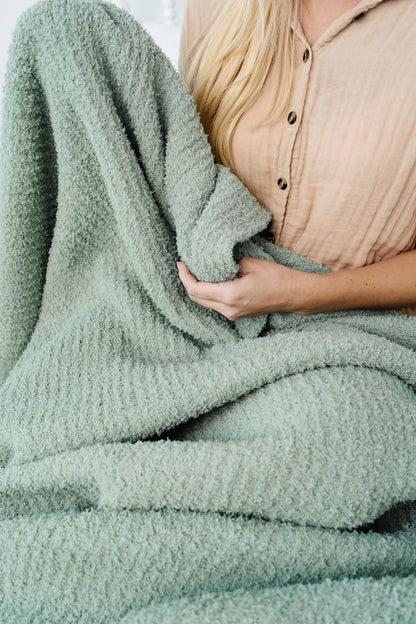 Chenille Blanket (Sage)