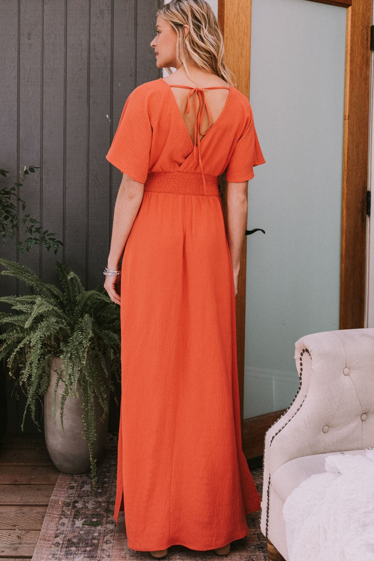 The Fern (Orange-Coral)