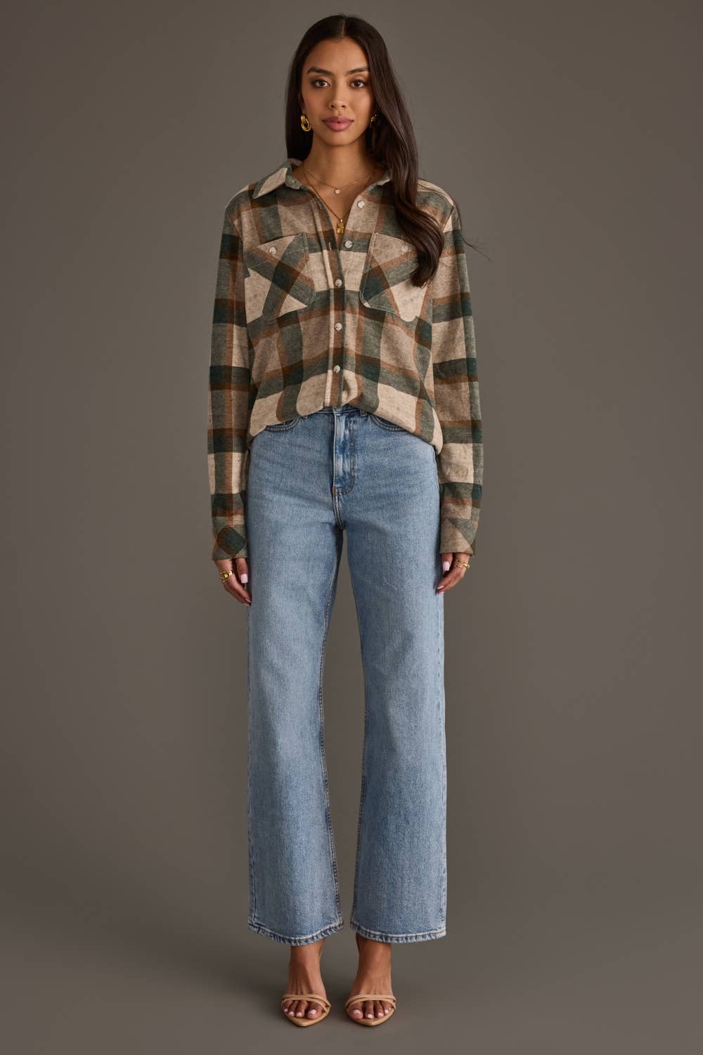 The Lisa (Tan/Dk Green/Rust)