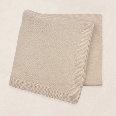 Heirloom Knit Blanket (Tan)