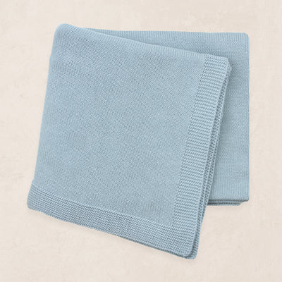 Heirloom Knit Blanket (Steele)