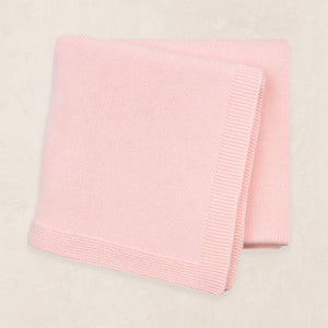 Heirloom Knit Blanket (Blush)