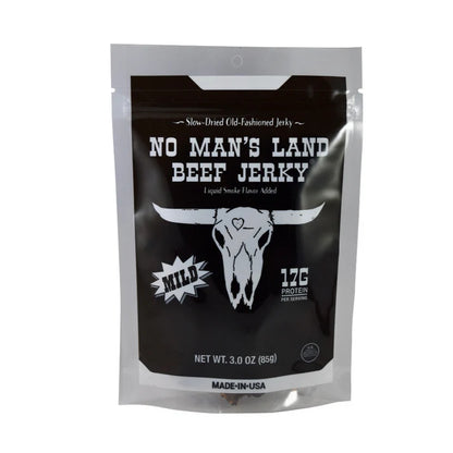 No Man's Land Beef Jerky, 3.0 oz bags (Multiple Flavors)