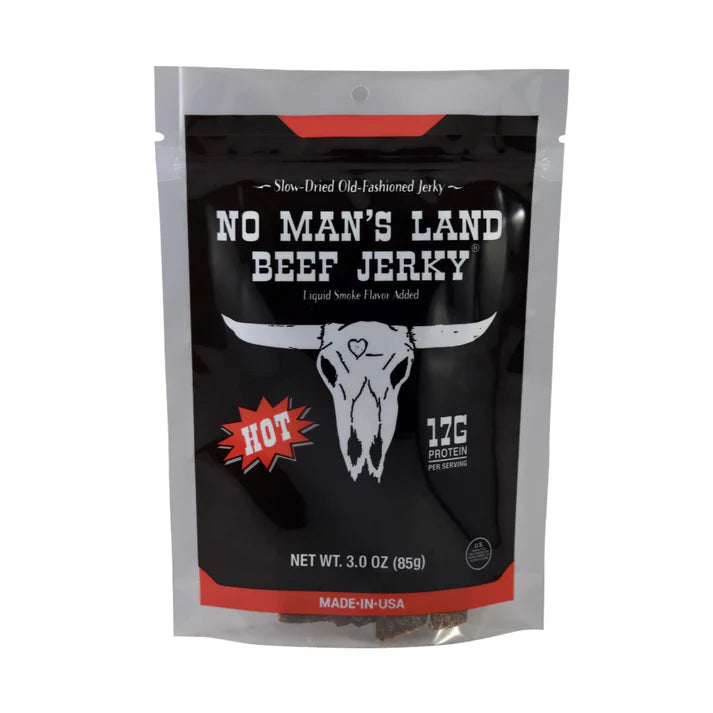 No Man's Land Beef Jerky, 3.0 oz bags (Multiple Flavors)