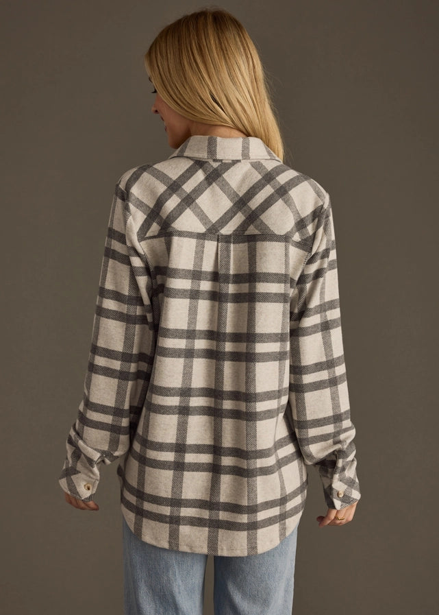 The Lisa (Lt. Gray & Charcoal Plaid)