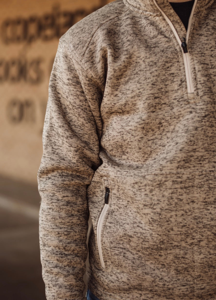 The Caldwell 1/4 Zip, ARIAT (Tan)