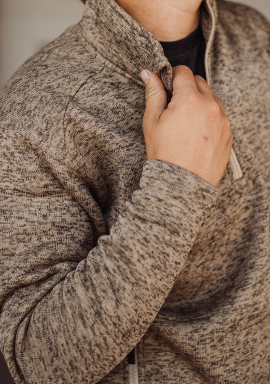 The Caldwell 1/4 Zip, ARIAT (Tan)