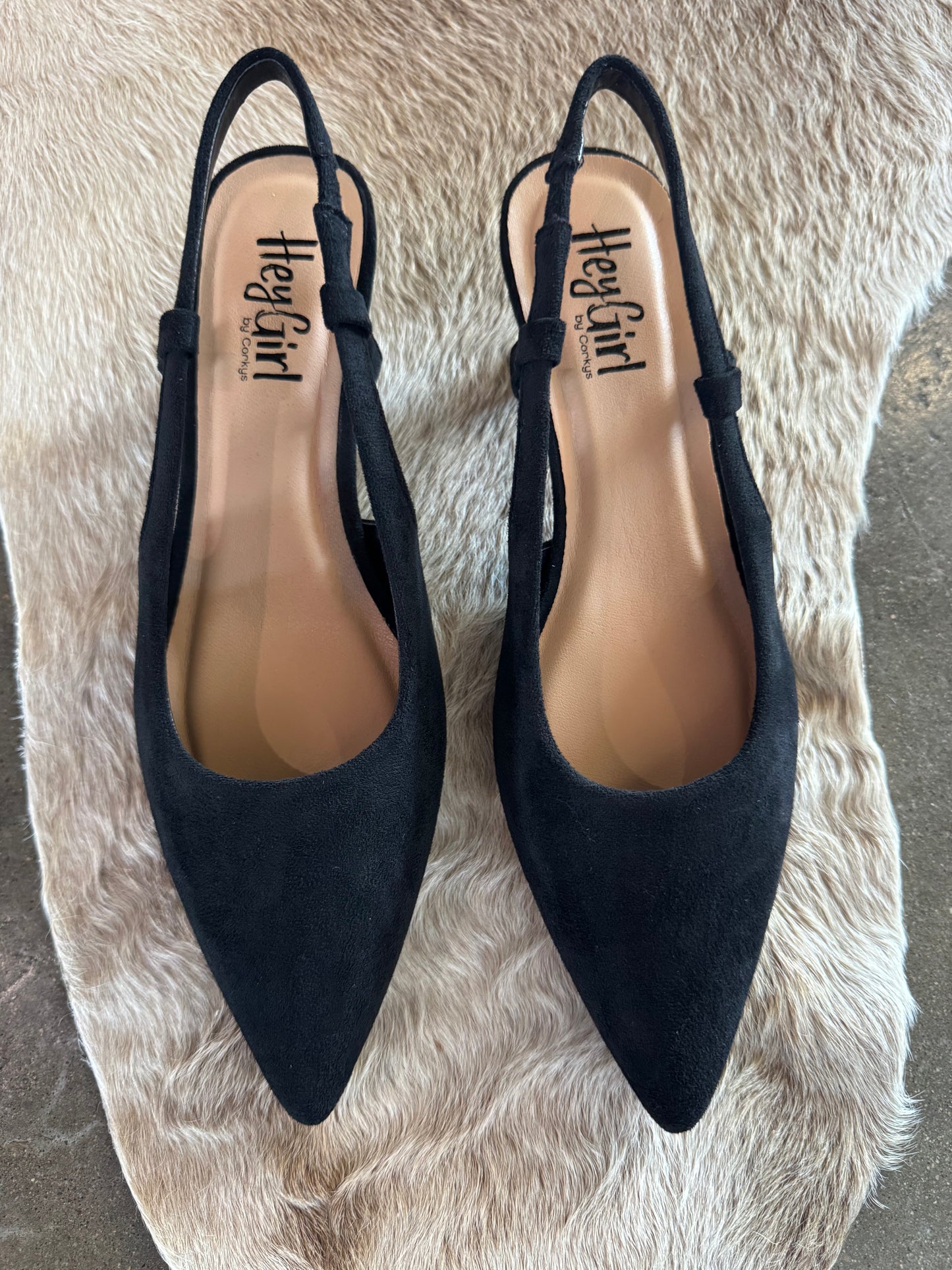 The Olivia, HeyGirl (Black Faux Suede)