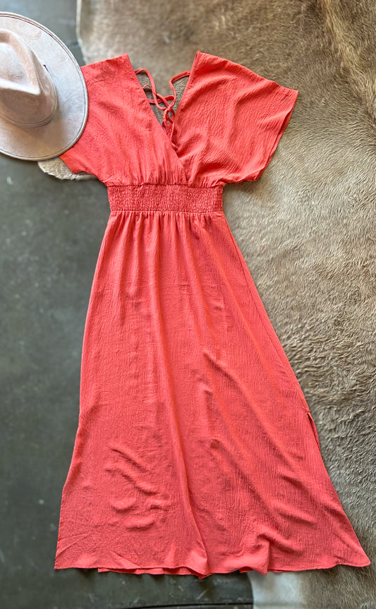 The Fern (Orange-Coral)
