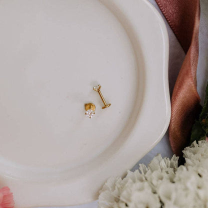 The Diamond Flat Back Studs