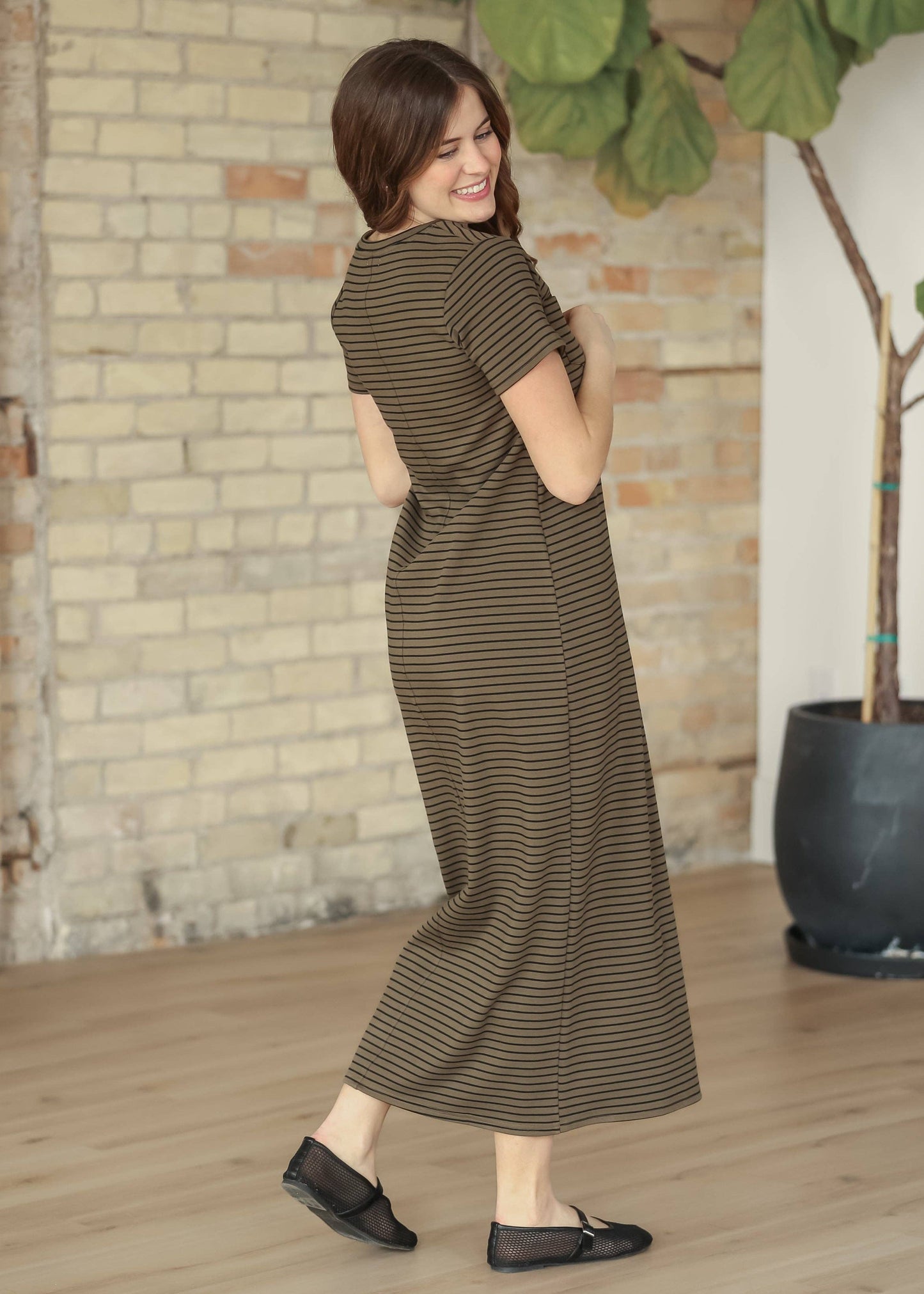 The Jane (Taupe Stripe)