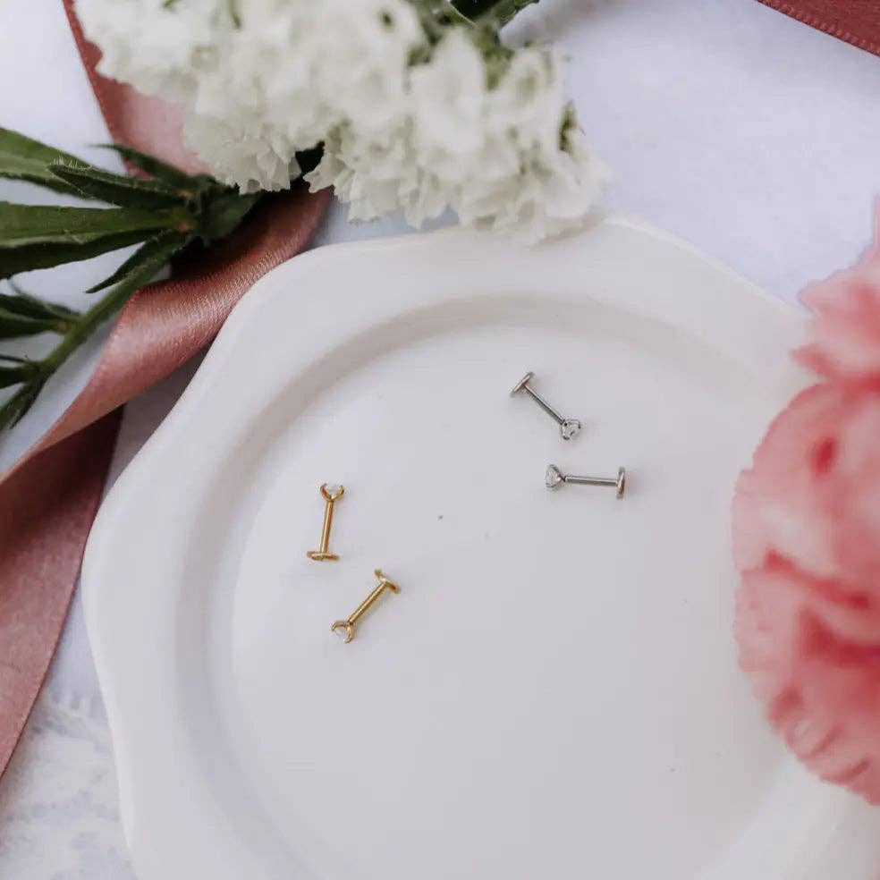 The Diamond Flat Back Studs