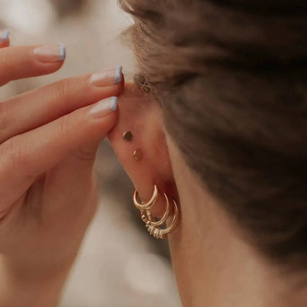The Diamond Flat Back Studs