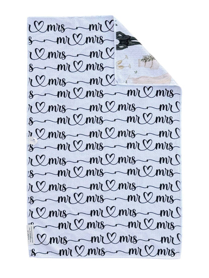 Mr and Mrs: Reversible Hand Towel
