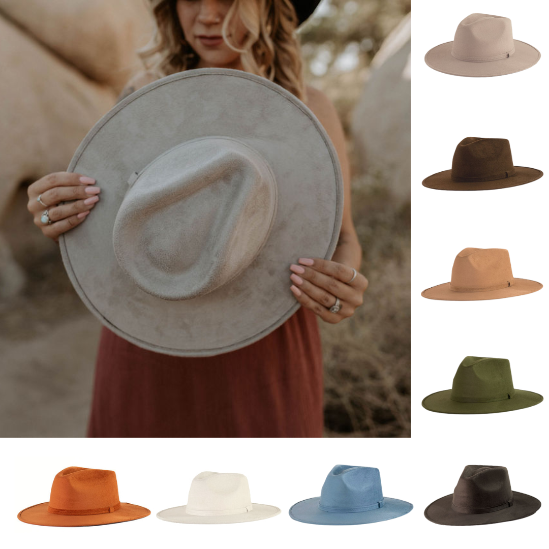 Vegan Suede Rancher Hat